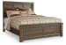 Juararo - Queen Panel Bed - Dark Brown