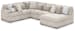 Cuddle Plush - Arctic - 6-Piece Sectional With Armless Chaise And LAF Corner Chair