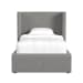 Angeline - Complete Twin Non-Storage Bed - Gray Fabric