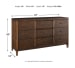 Kisper - Brown - 5 Pc. - Dresser, Mirror, Queen Panel Bed