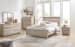Hasbrick - Tan - 6 Pc. - Dresser, Mirror, Queen Panel Bed With Framed Panel Footboard