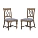 Plymouth - Upholstered Dining Chair (Set of 2) - Medium Brown Finish