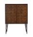 Oxford - Two Door Bar Cabinet - Distressed Brown