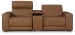 Magic Man - Caramel - 3-Piece Power Reclining Sectional Loveseat With Console