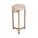 Alliza - Round Small Accent Table - Sepia Vein