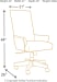 Johurst - Gray - 2 Pc. - Large Leg Desk, Swivel Desk Chair