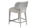 Signature Designs - Olivia Counter Stool - Pearl Silver / Beige
