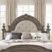 Carlisle Court - Queen Upholstered Poster Headboard - Medium Brown