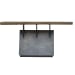 Vessel - Industrial Console Table - Dark Brown & Dark Gray