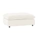Caplan - Upholstered Ottoman - Elite Ivory