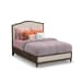 Bellevue - Queen Bed - Pearl Silver / Dark Brown