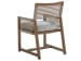 St Tropez - Arm Dining Chair - Light Brown