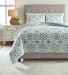 Adason - Blue / White - Queen Comforter Set