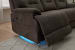 Zofa - Power Sleep Sofa With Power Headrests & Lumbar - Umber