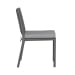 Plantation Key - Outdoor Panel Back Side Chair - Granite
