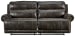 Grearview - Charcoal - 2 Seat Pwr Rec Sofa Adj Hdrest