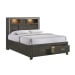 Sasha - Queen Music Bed With Led Light - Gray