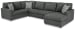Edenfield - Charcoal - Right Arm Facing Corner Chaise 3 Pc Sectional