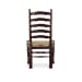 English Country - Ladderback Side Chair  - Dark Brown