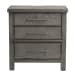 Modern Farmhouse - 3 Drawer Nightstand - Gray