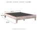 Neilsville - Whitewash - Queen Platform Bed