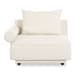 Rosello - Left Arm Facing Chair - White