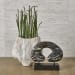 Water Lily - Vase - Brown / White