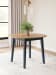 Gesthaven - Natural / Blue - Round Dining Room Drop Leaf Table