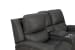Pierce - Console Loveseat With Power Recline, Power Headrests And Power Lumber, Zero Gravity, Lumbar - Dark Gray