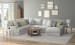 Stockbridge - 3 Piece Sectional With Comfort Coil Seating And 9 Included Accent Pillows (Right Side Facing Chaise) - Slate