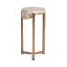 Alliza - Round Small Accent Table - Sepia Vein