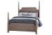 Tide & Timber - California King - Pencil Post Bed - Gray Oak