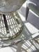 Ariana - Riviera Stainless Dining Table With 54" Glass Top - Pearl Silver
