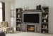 Wynnlow - 4-Piece Entertainment Center With 60" TV Stand And Faux Firebrick Fireplace Insert - Gray