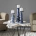 Cassiopeia - Glass Candleholders (Set of 3) - Blue