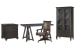 Sutton Place - Desk With Chair, Lateral File And Door Bookcase - Weathered Charcoal