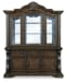 Maylee - Dark Brown - Dining Buffet And Hutch