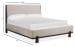 Tauren - Complete California King Upholstered Panel Bed - Coffee Bean