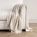 Ria - Throw - Ivory / Gray