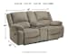 Draycoll - Light Gray - DBL Rec Loveseat w/Console