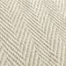 Herringbone - 1' x 1' Swatch Wool/Jute Rug - Ivory
