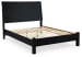 Danziar - Black - Queen Panel Bed With Low Footboard