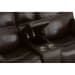 Fenwick - Power Reclining Loveseat With Console & Power Headrests - Dark Chocolate