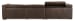 Savion - Deux 5 Seat Sectional With Four Power Recliners And Six Power Headrests - Dark Brown