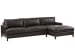 Barclay Butera Upholstery - Horizon Leather Sectional - Dark Brown - 31"