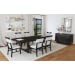 Transcend - 7 Piece Standard Height Dining Set (Table And Six Chairs) - Charcoal