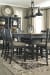 Tyler Creek - Dark Gray - 7 Pc. - Counter Table, 6 Barstools