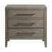 Versailles Contemporary - 3-Drawer Nightstand - Gray
