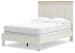 Linnocreek - White / Warm Brown - Full Panel Bed