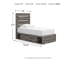 Graystorm - Twin Panel Storage Bed - Brown Gray